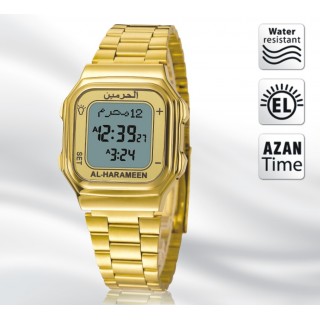 Al-Harameen Golden Azan Watch